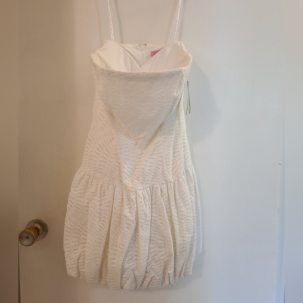 Lilly Pulitzer White Strapless Emma Dress